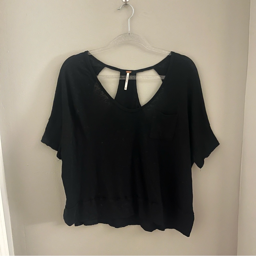 Free People Open Back Knit Top - Oversized!